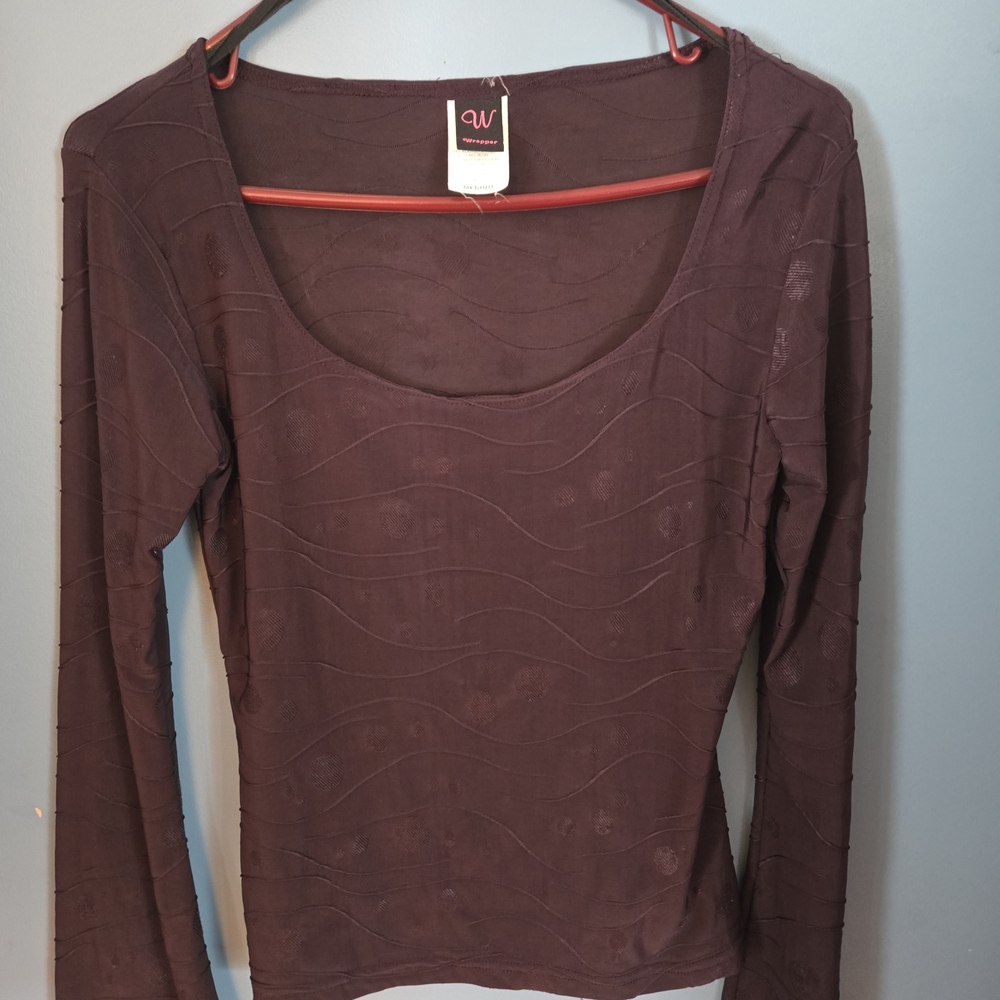 Wrapper Women's Long Sleeve Top - Deep Purple